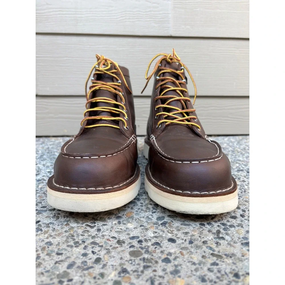 Danner Bull Run Moc Toe 6 Brown Steel Toe Work Boots 15564 Mens 12 EE Wide USA